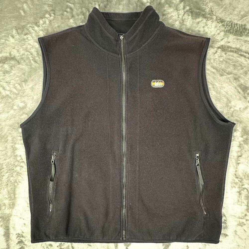 Vintage 90’s REI Men’s Black Made in USA Fleece Sweater Vest Size XL